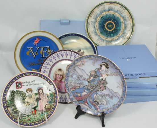 Collector Plates 6 Wedgwood Boxed