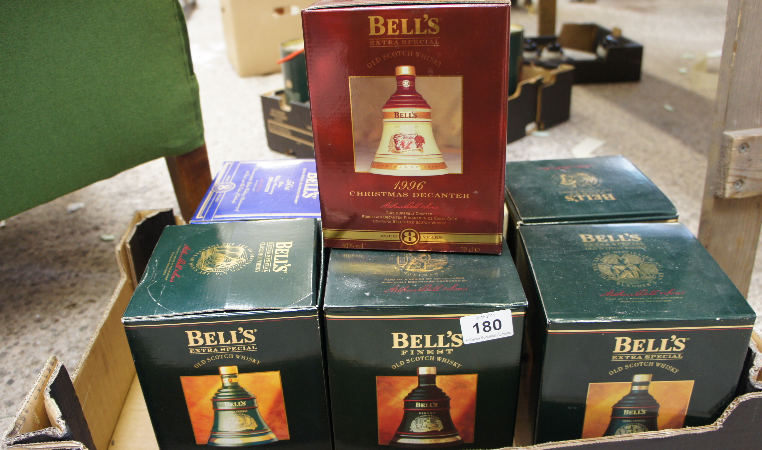 A collection of Wade Bells Whisky 15813f