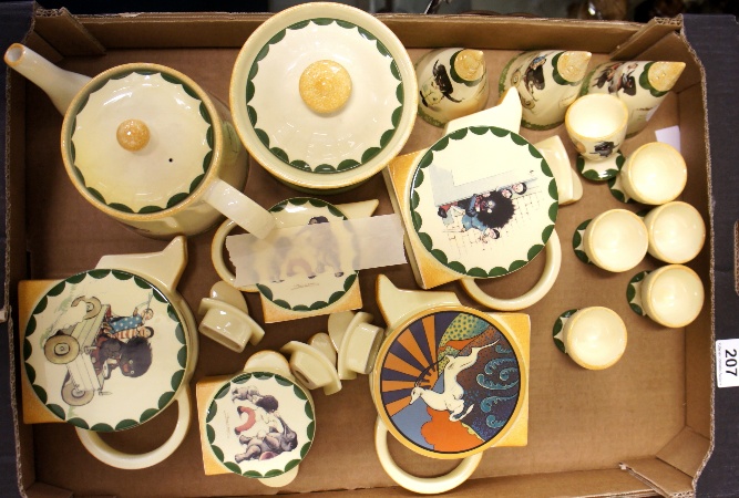 A collection of various Carltonware 158157