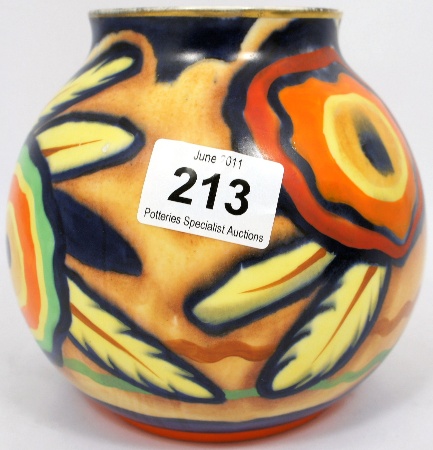 Carltonware Handcraft Vase decorated