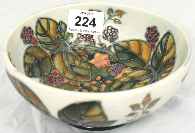 Moorcroft Bowl decorated with Blackberries 158164