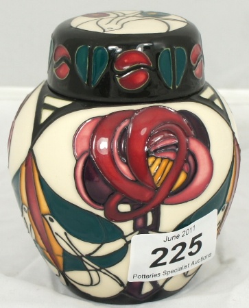 Moorcroft Ginger Jar & Cover decorated