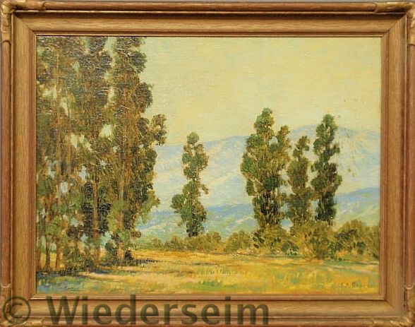 Oil on canvas impressionist landscape 1582b7