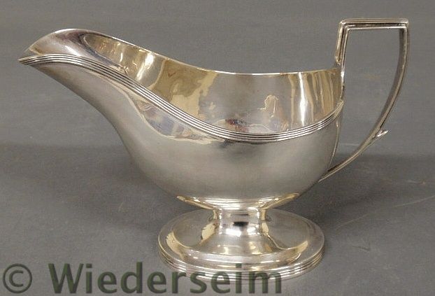 Regency silver sauce or gravy boat 1582c9