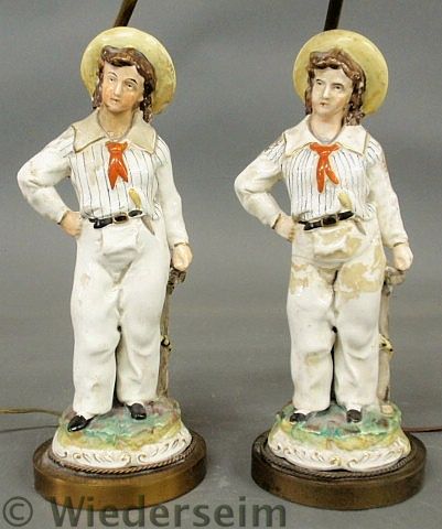 Pair of Staffordshire sailors c.1860