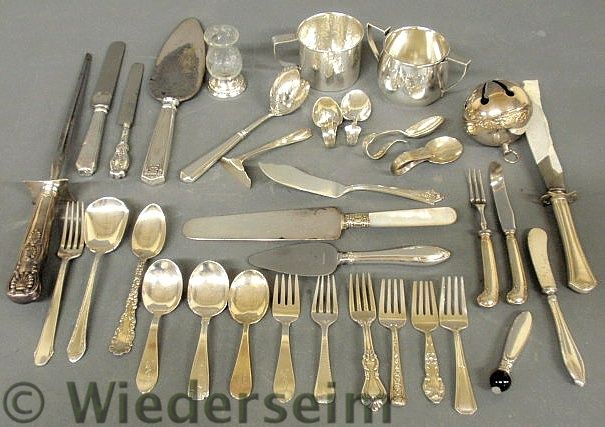 Group of sterling silver and silverplate 158311