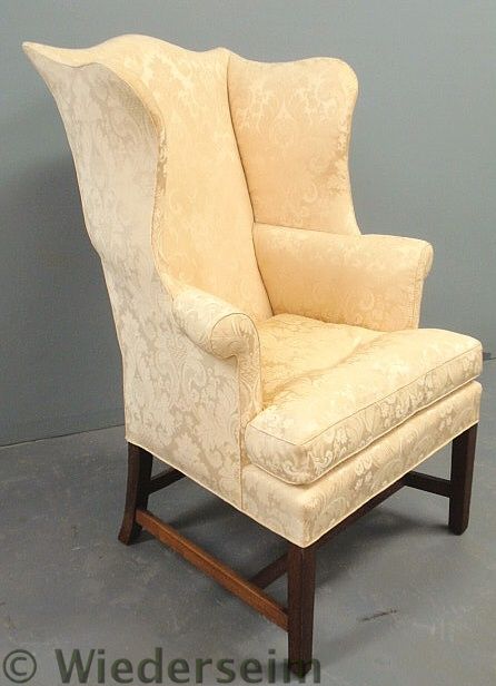 Chippendale mahogany wingchair 15831a