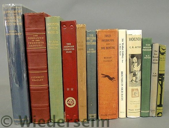 Twelve foxhunting books various