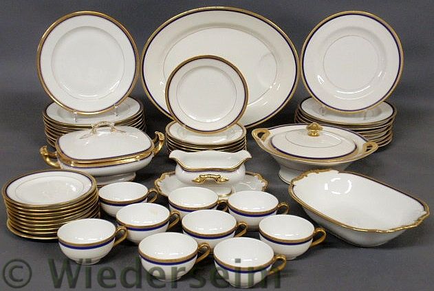 Partial Limoges dinner service with