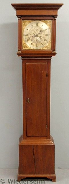 Georgian mahogany tall case clock