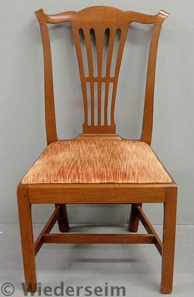 Chippendale walnut side chair with 1583ae