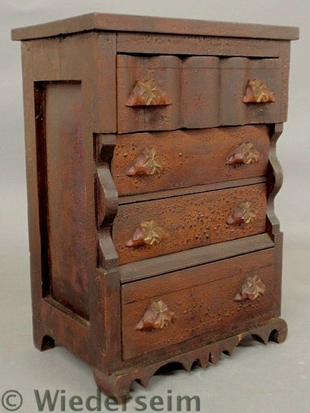 Empire style miniature chest of