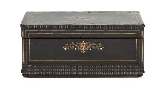 A Napoleon III Ebonized Brass and 155d22