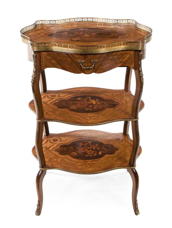 *A Continental Marquetry and Gilt