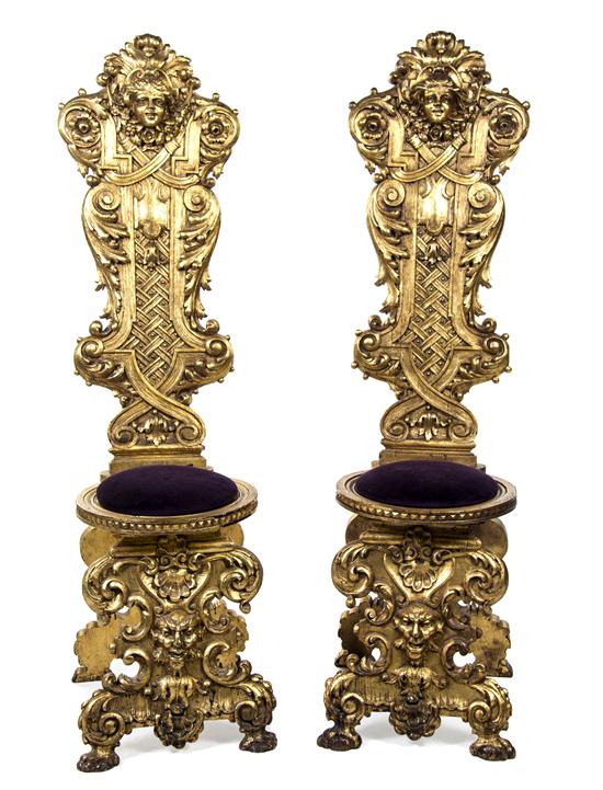 A Pair of Renaissance Revival Giltwood 155d48