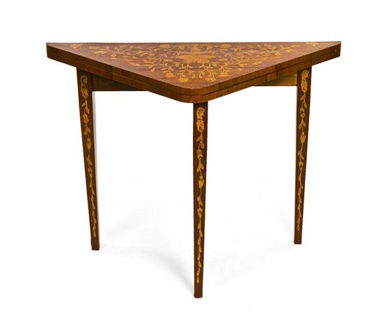 A Dutch Marquetry Games Table having