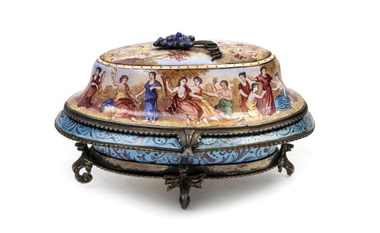 *A Continental Enameled Box of