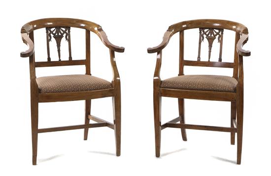 A Pair of Italian Fruitwood Open 155d89