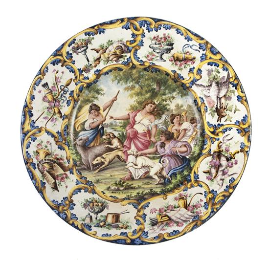 An Italian Faience Platter depicting 155d9c