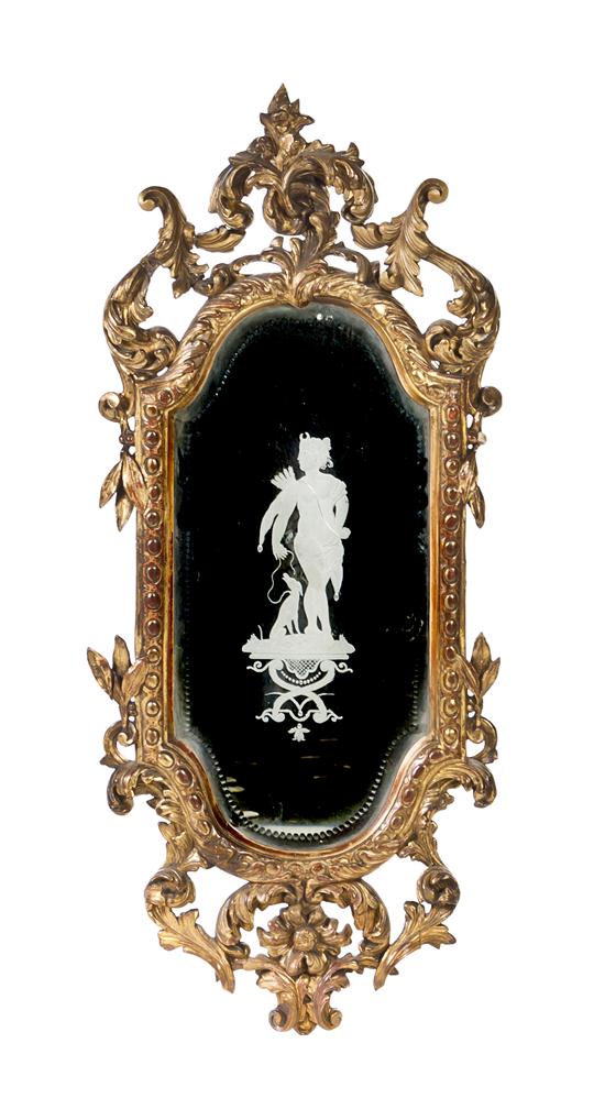 A Continental Giltwood Mirror having