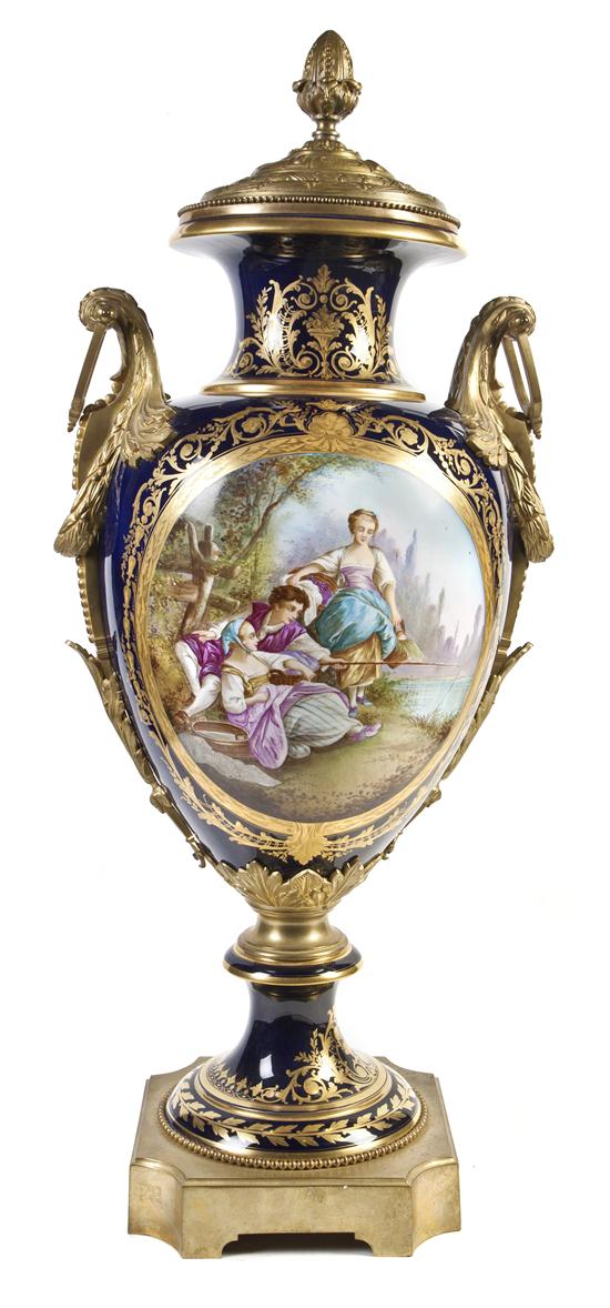 A Sevres Style Gilt Bronze Mounted 155dcb