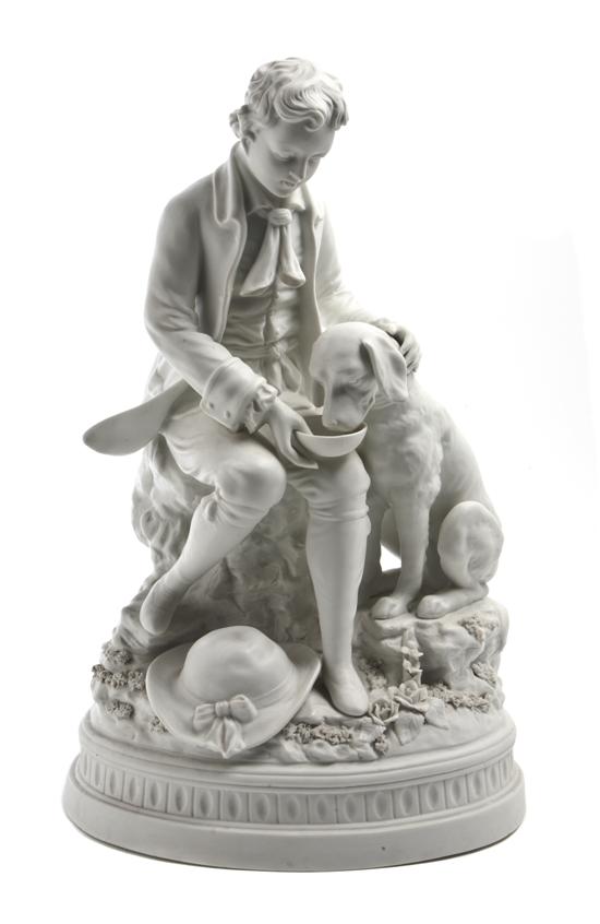 A Continental Bisque Porcelain Figural