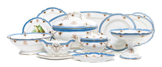 *A French Porcelain Partial Dinner Service