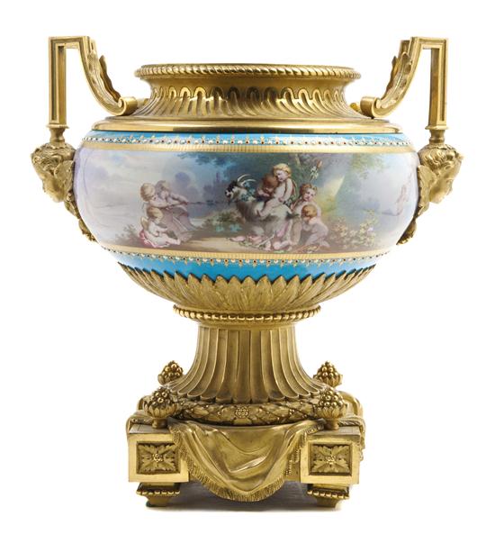 A Sevres Style Porcelain and Gilt 155dce