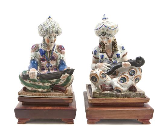 A Pair of French Ceramic Orientalist