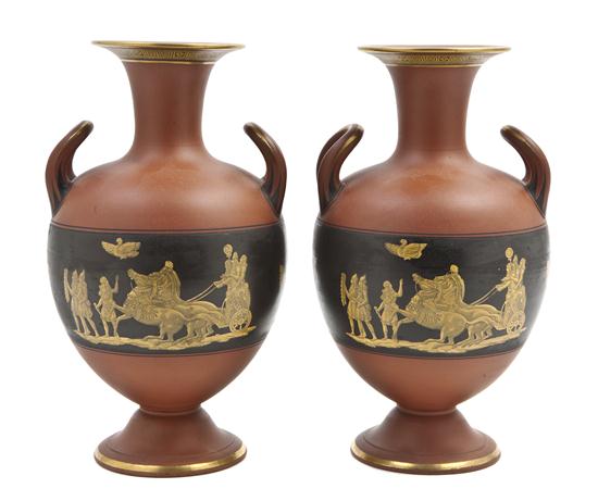 A Pair of Continental Ceramic Vases