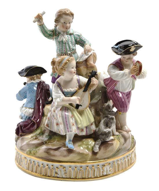 *A Meissen Porcelain Figural Group