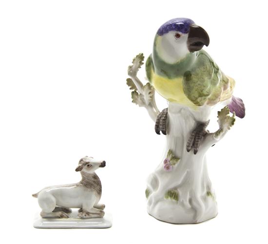 Two Meissen Porcelain Figures comprising
