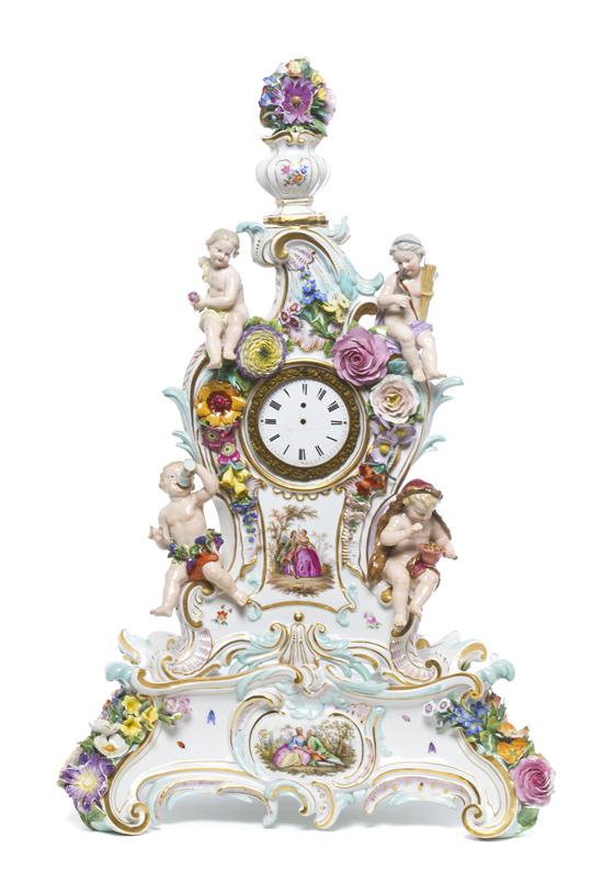 A Meissen Porcelain Clock the 155e26