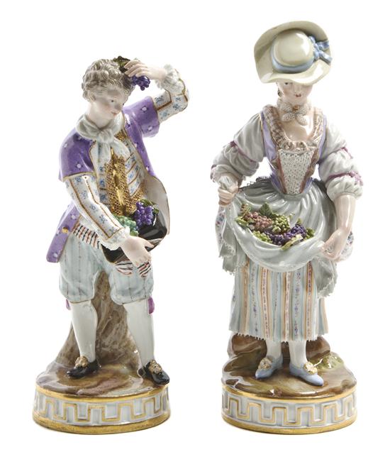  A Pair of Meissen Porcelain Figures 155e21