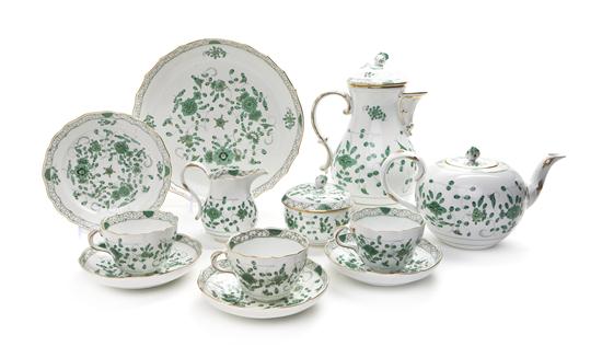 *A Meissen Porcelain Tea Set having