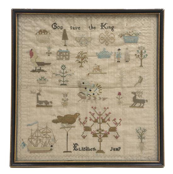  An English Needlepoint Sampler 155e35