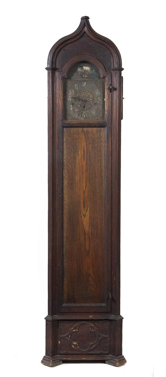 *A Gothic Revival Tall Case Clock
