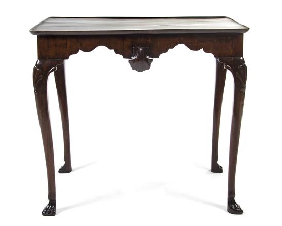 A George II Mahogany Dish-Top Tea Table