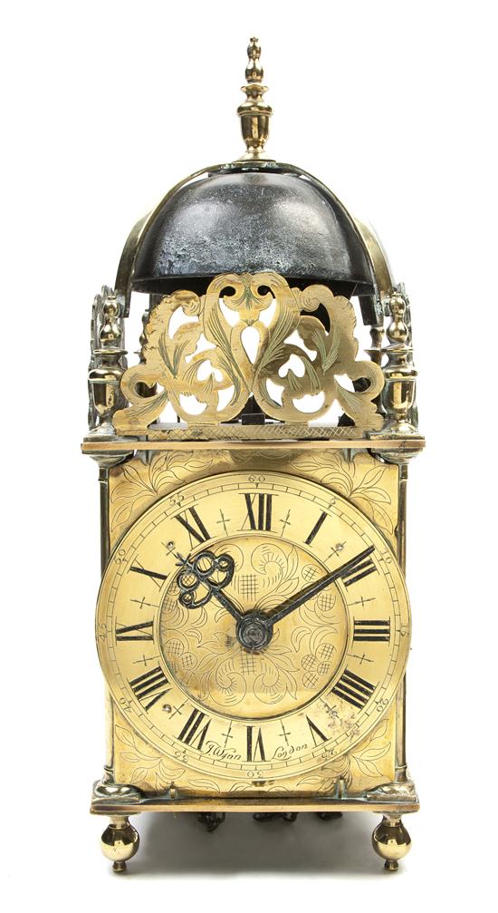 *An English Brass Lantern Clock