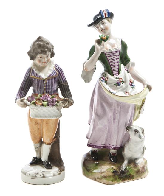 *Two English Porcelain Figures