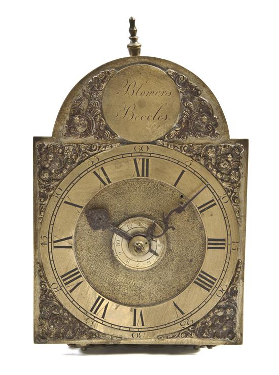 An English Brass and Iron Lantern Clock