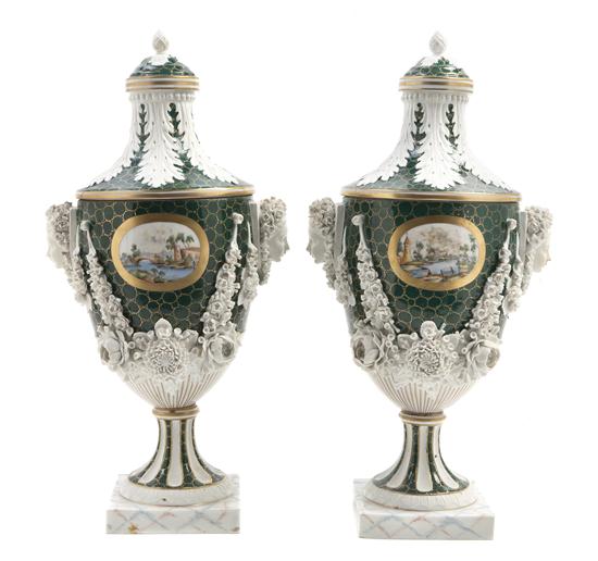 A Pair of English Porcelain Covered 155e89