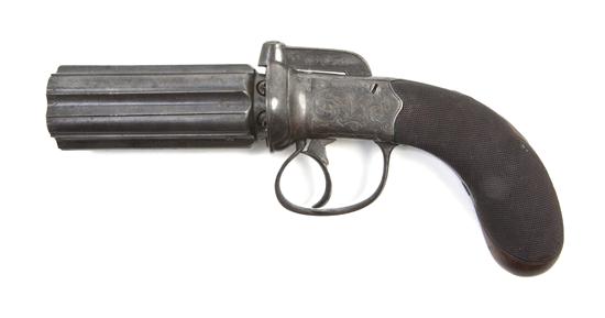 *An English Percussion Cap Pepperbox