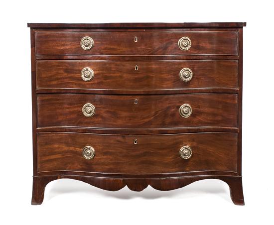 A Georgian Style Mahogany Chest 155ead