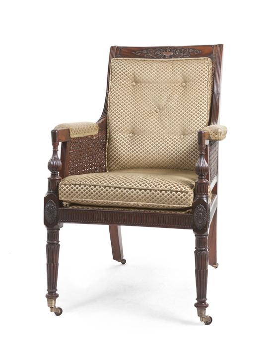 A Regency Caned Armchair having