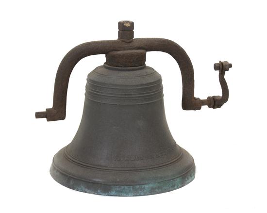 An American Bronze Railroad Bell Vanduzen