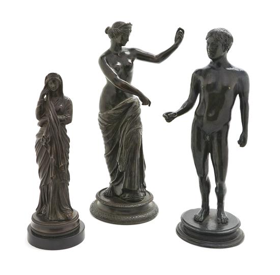 A Group of Three Grand Tour Bronze