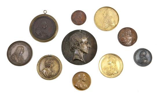 Sixteen Continental Bronze Medallions 155f4a
