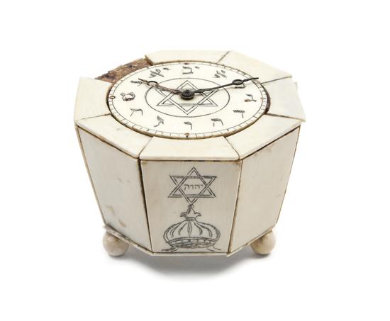 *An Ivory Veneered Table Clock