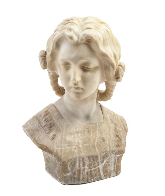 An Italian Alabaster Bust depicting 155f60